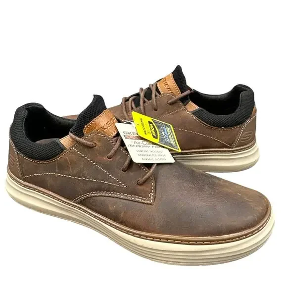 Skechers Shoes Skechers Moreno Shoes Men 95 Brown Leather